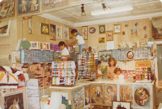 Joseph Danny and Albert Morris working in the Kensington store
