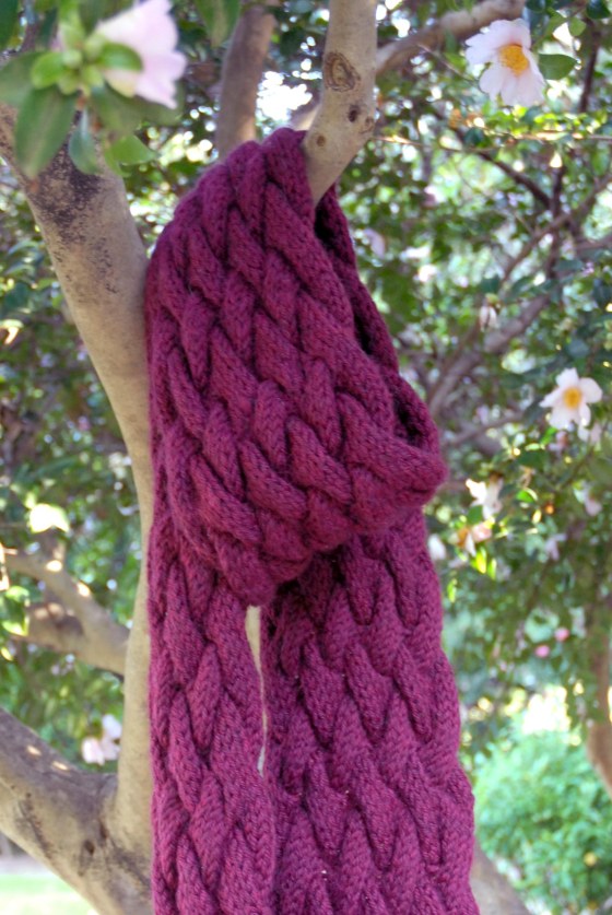 Francesca Cabled Scarf
